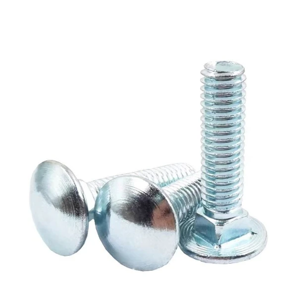 Carbon Steel Blue-White Zinc Plated Carriage Bolts DIN 603 Square Neck Coach Bolts factory