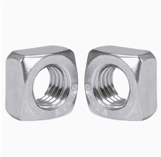 DIN557 Stainless Steel SS 304 316 A2-70 Square Thin Nuts M5 M6 M8 M10 M12 M16 suppliers